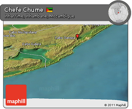 Satellite Panoramic Map of Chefe Chume