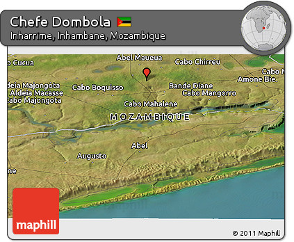Satellite Panoramic Map of Chefe Dombola