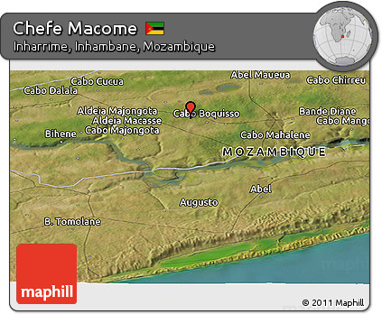 Satellite Panoramic Map of Chefe Macome