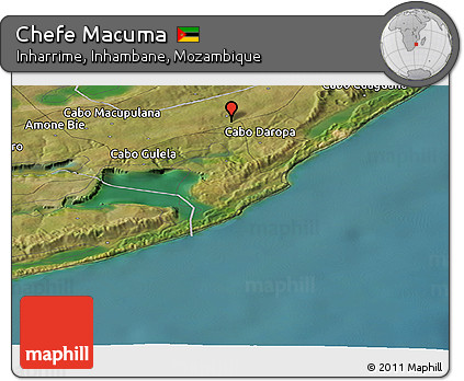 Satellite Panoramic Map of Chefe Macuma