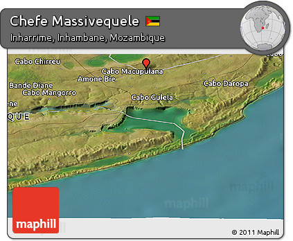 Satellite Panoramic Map of Chefe Massivequele