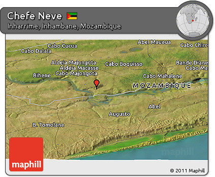 Satellite Panoramic Map of Chefe Neve