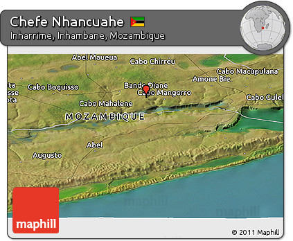 Satellite Panoramic Map of Chefe Nhancuahe