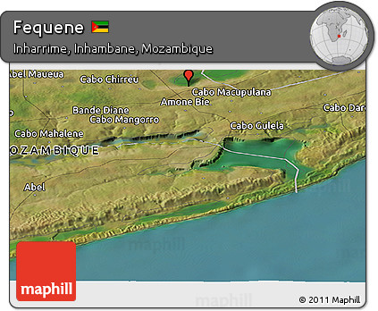 Satellite Panoramic Map of Fequene