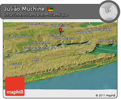 Satellite Panoramic Map of Julião Muchine