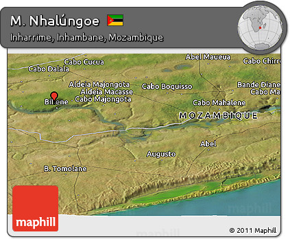 Satellite Panoramic Map of M. Nhalúngoe