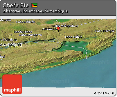 Satellite Panoramic Map of Chefe Bie