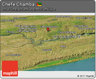 Satellite Panoramic Map of Chefe Chamba