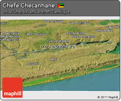 Satellite Panoramic Map of Chefe Checanhane