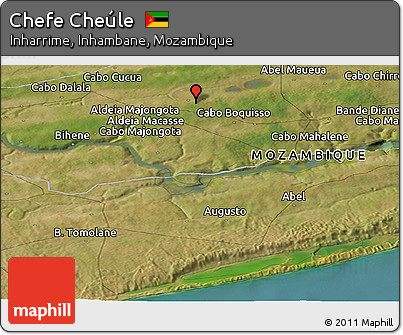 Satellite Panoramic Map of Chefe Cheúle
