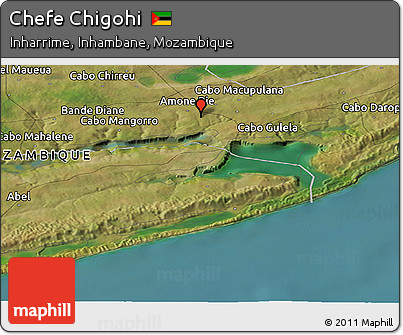 Satellite Panoramic Map of Chefe Chigohi