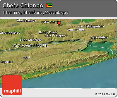 Satellite Panoramic Map of Chefe Chiongo