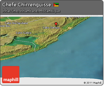 Satellite Panoramic Map of Chefe Chirrenguisse