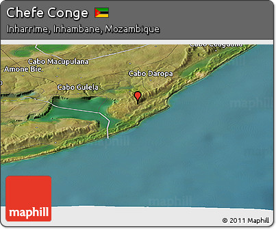 Satellite Panoramic Map of Chefe Conge