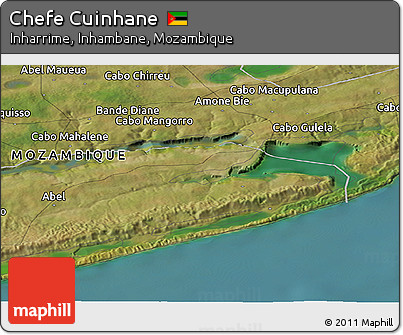 Satellite Panoramic Map of Chefe Cuinhane
