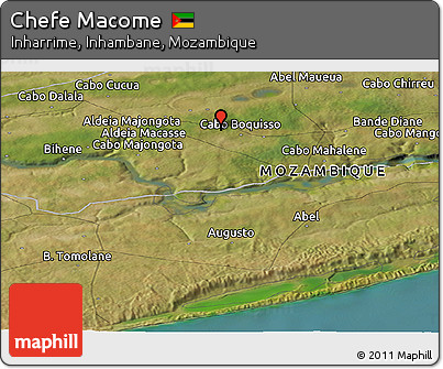 Satellite Panoramic Map of Chefe Macome