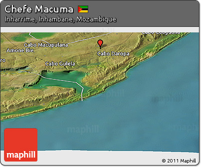 Satellite Panoramic Map of Chefe Macuma