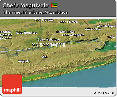 Satellite Panoramic Map of Chefe Maguivele