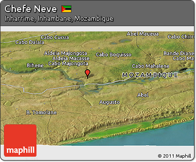 Satellite Panoramic Map of Chefe Neve