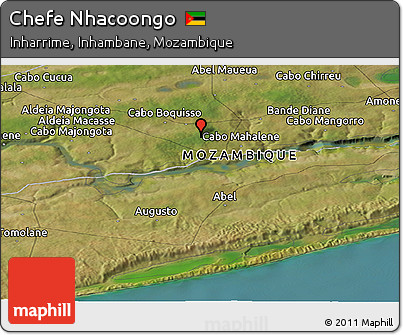 Satellite Panoramic Map of Chefe Nhacoongo