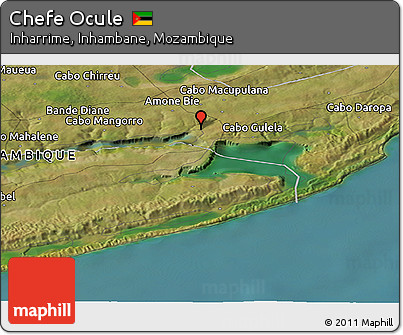 Satellite Panoramic Map of Chefe Ocule