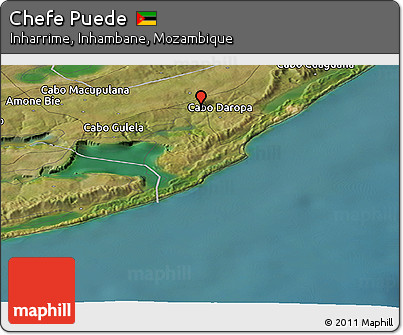 Satellite Panoramic Map of Chefe Puede