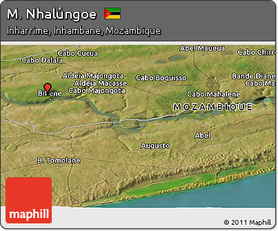 Satellite Panoramic Map of M. Nhalúngoe