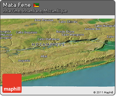 Satellite Panoramic Map of Mata Fene