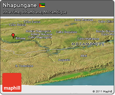 Satellite Panoramic Map of Nhapungane