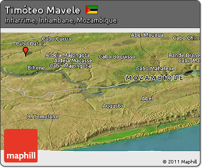 Satellite Panoramic Map of Timóteo Mavele