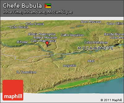 Satellite Panoramic Map of Chefe Bubula
