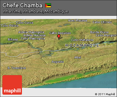 Satellite Panoramic Map of Chefe Chamba