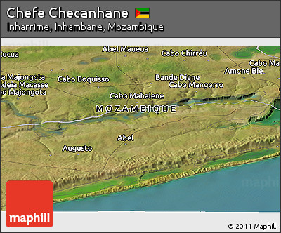 Satellite Panoramic Map of Chefe Checanhane