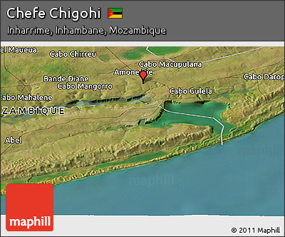 Satellite Panoramic Map of Chefe Chigohi