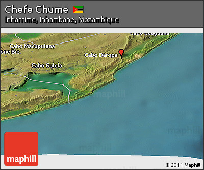 Satellite Panoramic Map of Chefe Chume