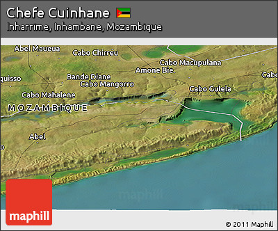 Satellite Panoramic Map of Chefe Cuinhane