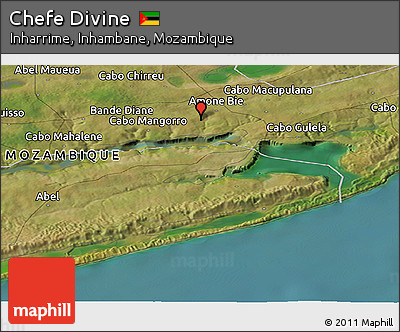 Satellite Panoramic Map of Chefe Divine