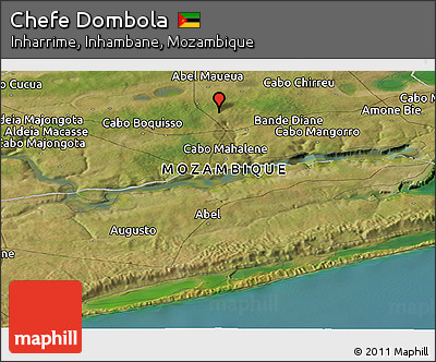 Satellite Panoramic Map of Chefe Dombola