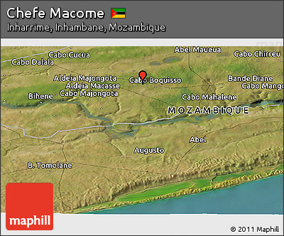 Satellite Panoramic Map of Chefe Macome