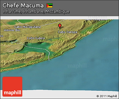 Satellite Panoramic Map of Chefe Macuma