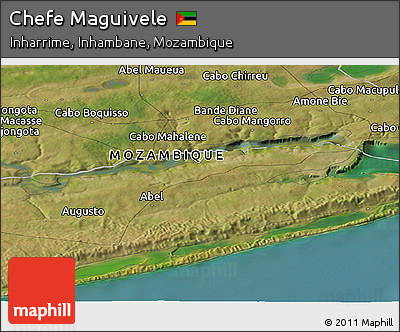 Satellite Panoramic Map of Chefe Maguivele