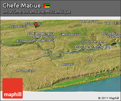 Satellite Panoramic Map of Chefe Matiue
