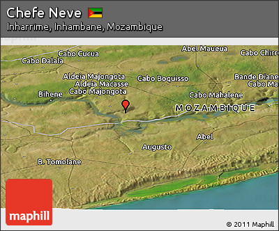 Satellite Panoramic Map of Chefe Neve