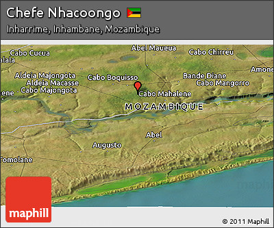 Satellite Panoramic Map of Chefe Nhacoongo