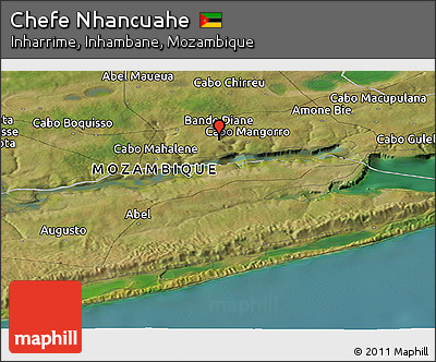 Satellite Panoramic Map of Chefe Nhancuahe