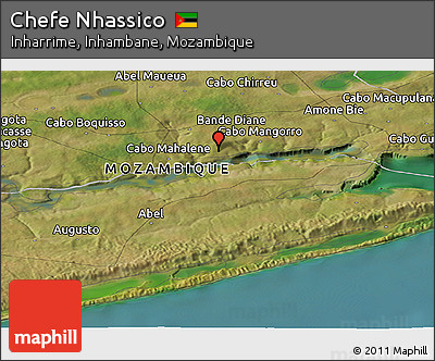 Satellite Panoramic Map of Chefe Nhassico