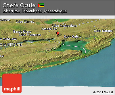 Satellite Panoramic Map of Chefe Ocule