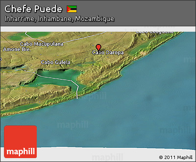 Satellite Panoramic Map of Chefe Puede