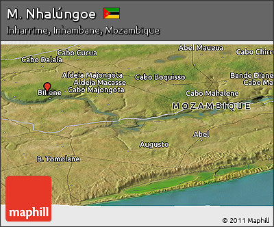 Satellite Panoramic Map of M. Nhalúngoe