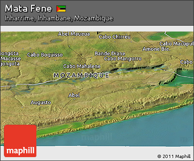 Satellite Panoramic Map of Mata Fene